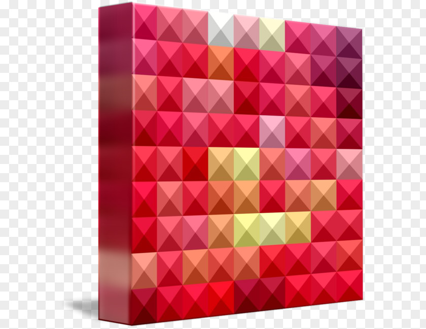 Polygon Red Geometry Crimson PNG