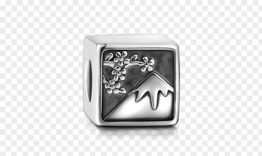 Silver Mount Fuji Charm Bracelet Body Jewellery PNG