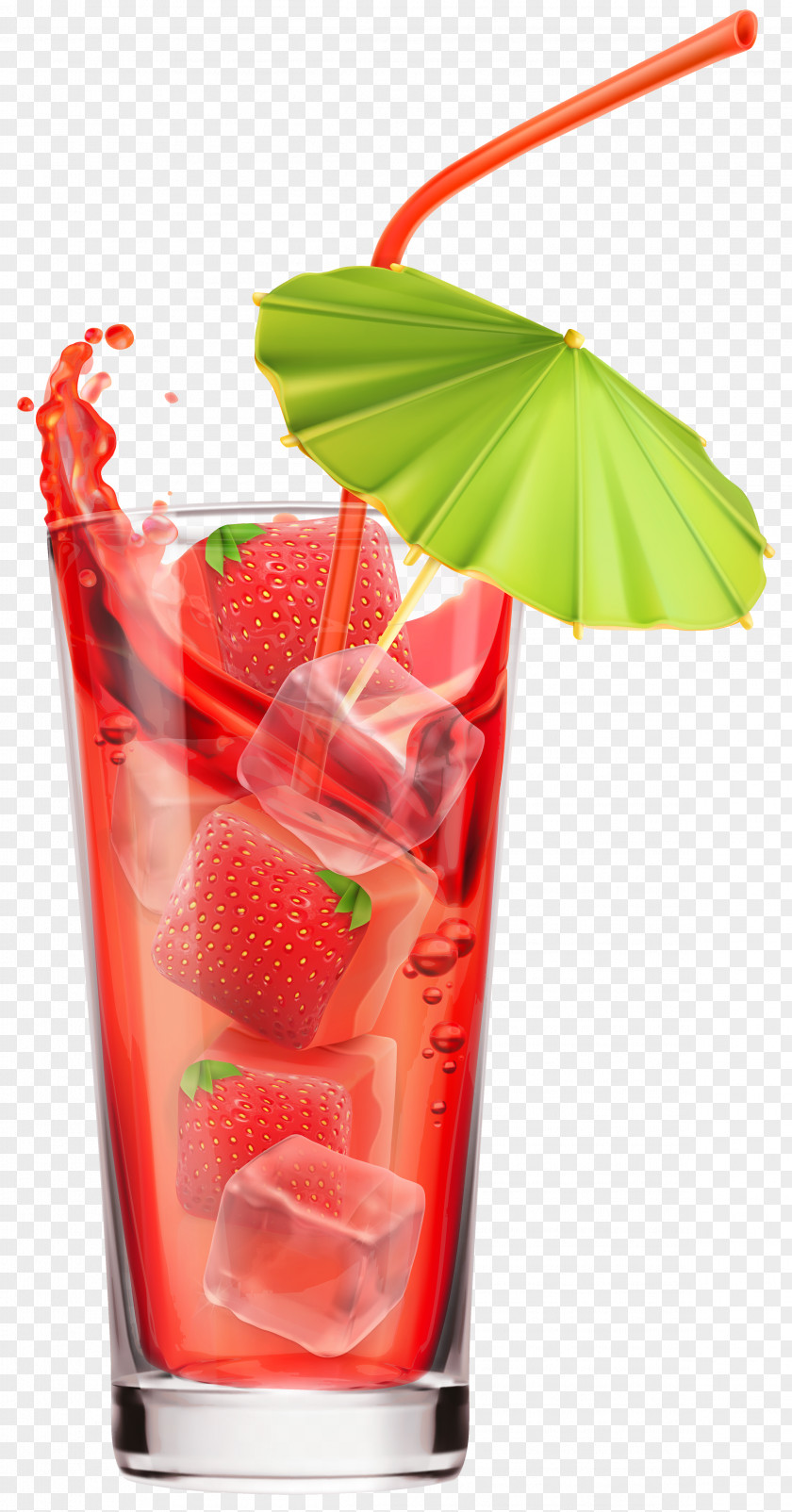 Strawberry Cocktail Clipart Image Old Fashioned Drink Icon PNG