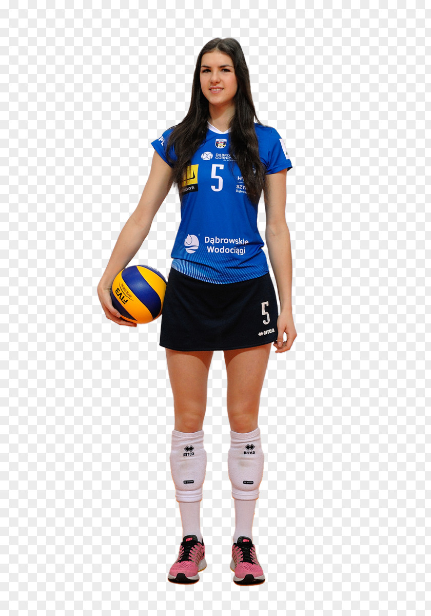 Volleyball Marta Ciesiulewicz MKS Dąbrowa Górnicza Cheerleading Uniforms Orlen Liga PNG
