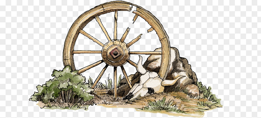 Western Bicycle Wheels Car Wagon PNG