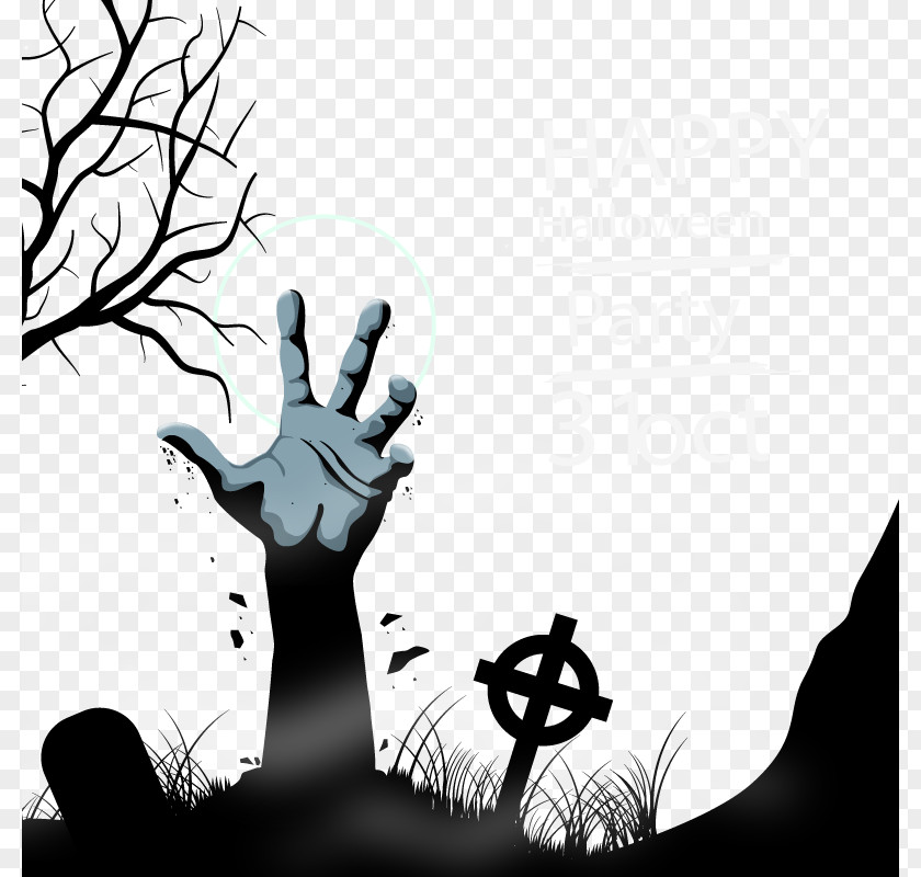 Horror Halloween Party Vector Material Android Download PNG
