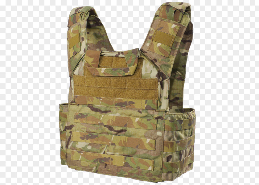 Military Camouflage Soldier Plate Carrier System Scalable Armour PNG