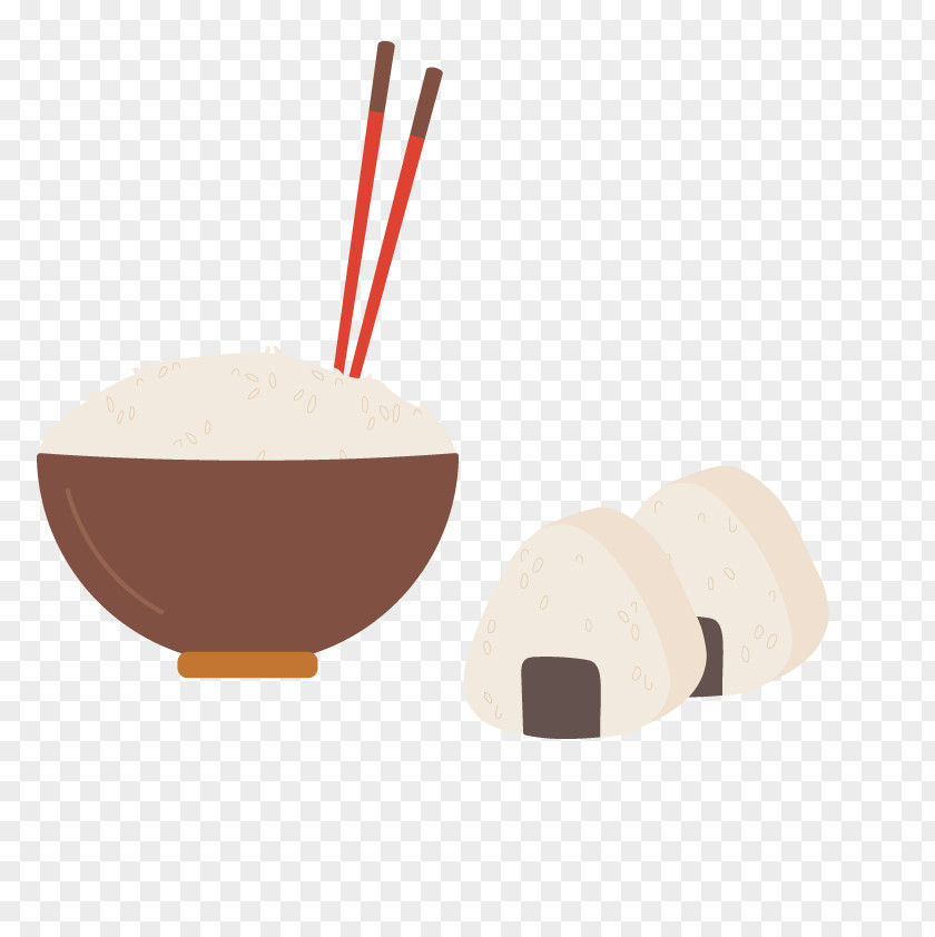 Vector A Bowl Of Rice Onigiri Food PNG