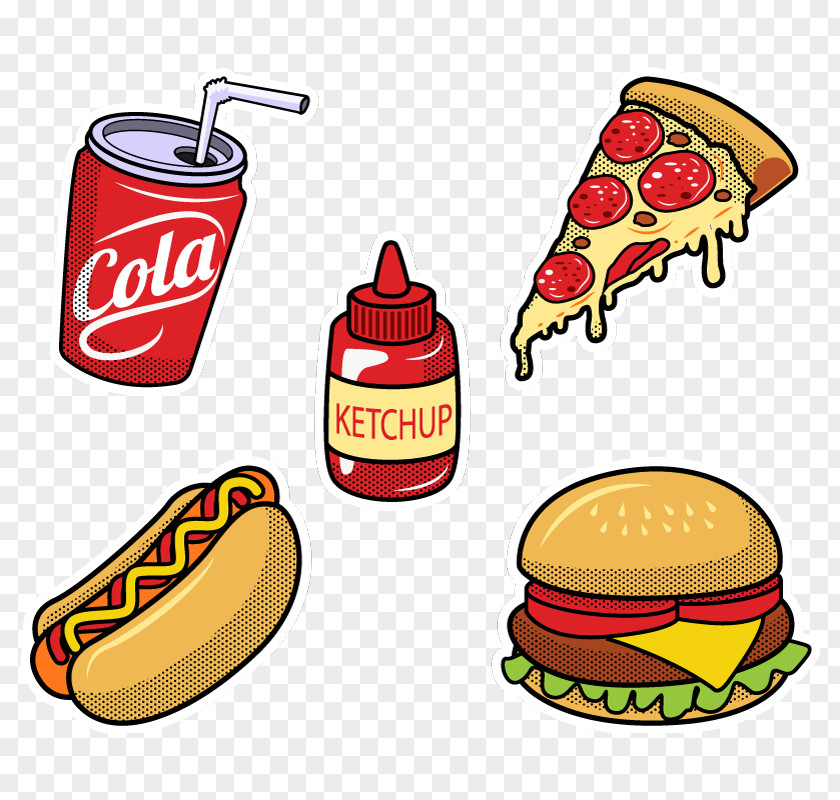 Hot Dog Hamburger Tattoo Ice Cream Sticker PNG