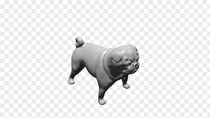 STL Pug Dog Breed Companion Toy Product PNG