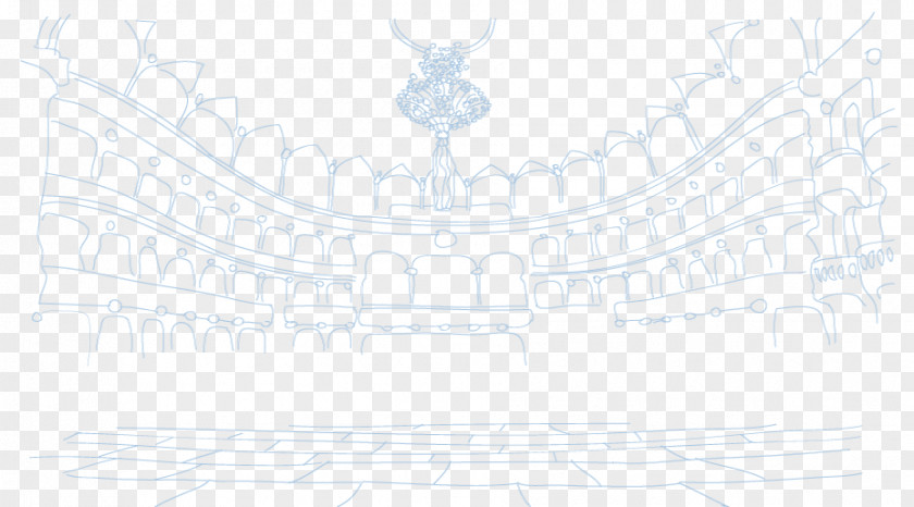 Design White Line Art Sketch PNG