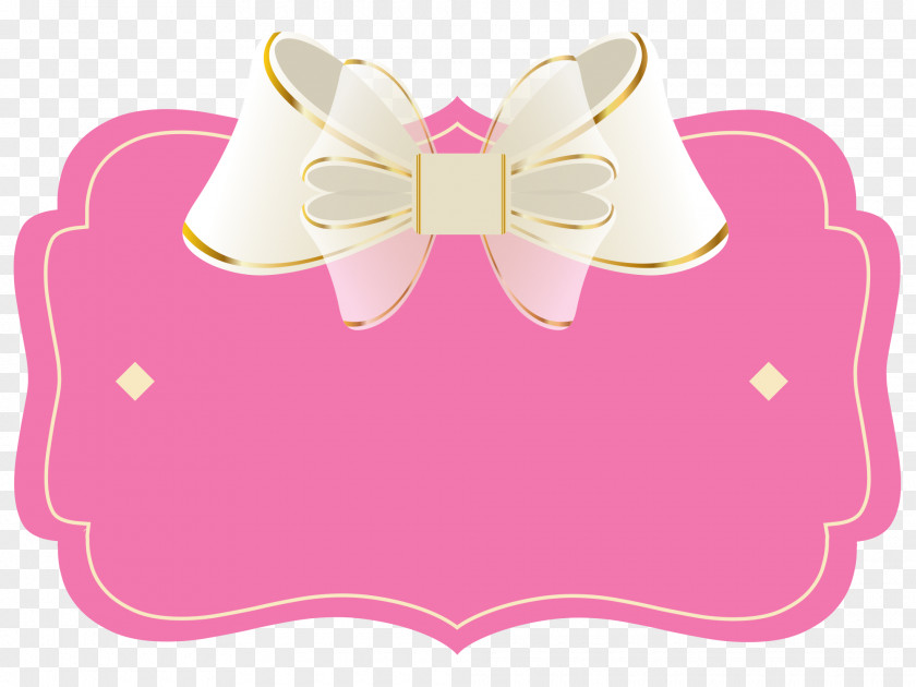 Butterfly Shoelace Knot Pink PNG