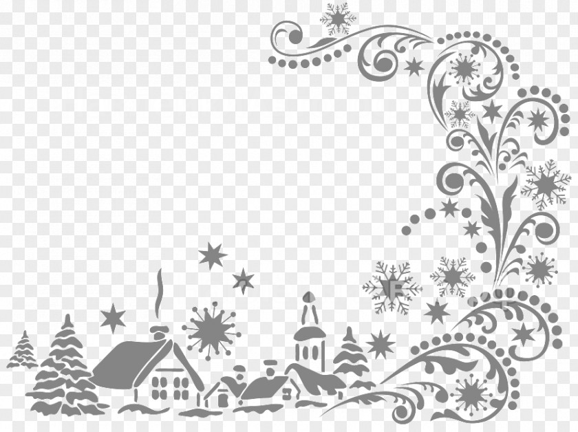 Christmas Motif Ornament Clip Art New Year Borders And Frames Sticker PNG