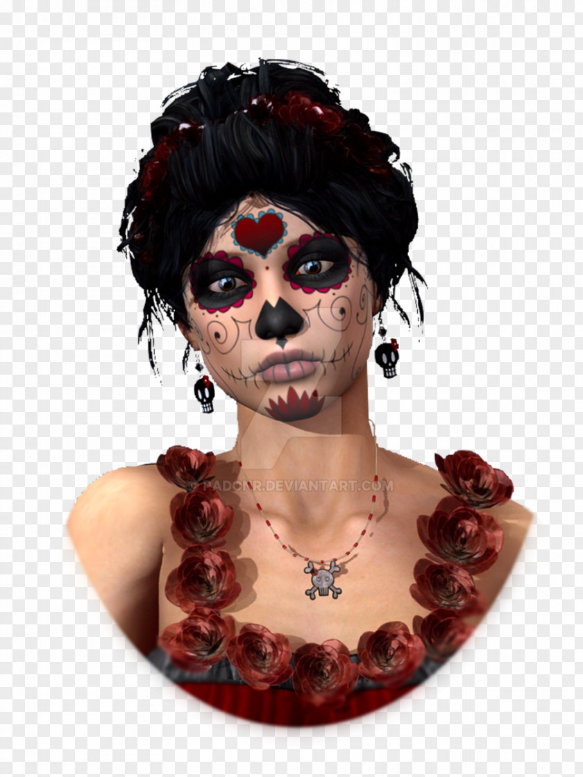 Day Of The Dead Mask Car Crimson Evening Neck PNG