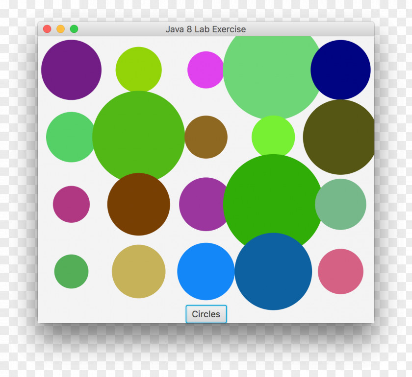 Colored Circles JavaFX Source Code Review Anonymous Function PNG
