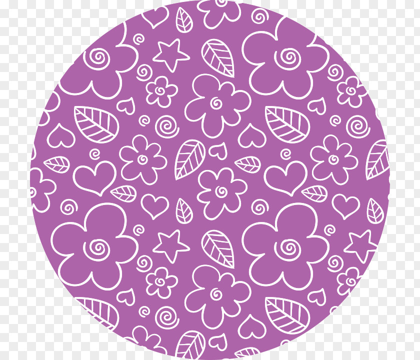 Purple Orchid Paisley PNG