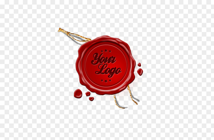 Red Sealing Wax Stamp Logo Paper Seal Rubber PNG