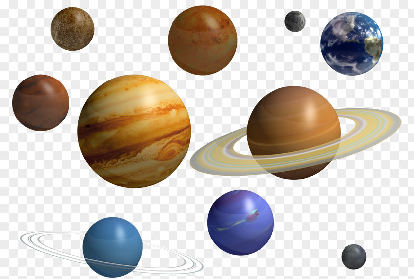 Solar The Nine Planets System Saturn Clip Art PNG