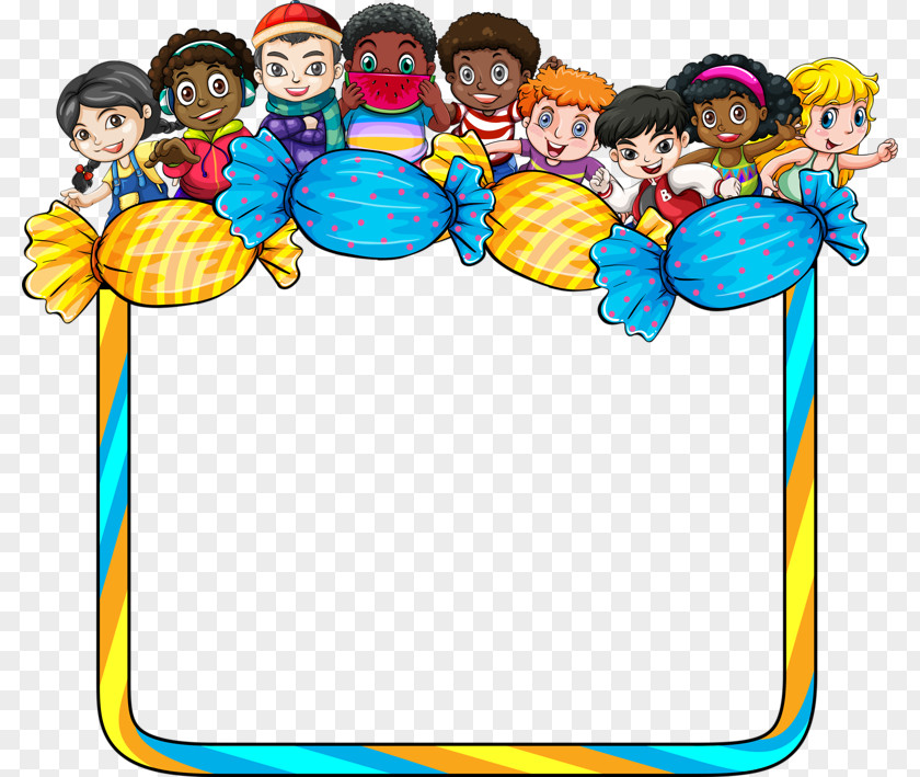 Cartoon Candy Frame Picture Child Royalty-free Illustration PNG