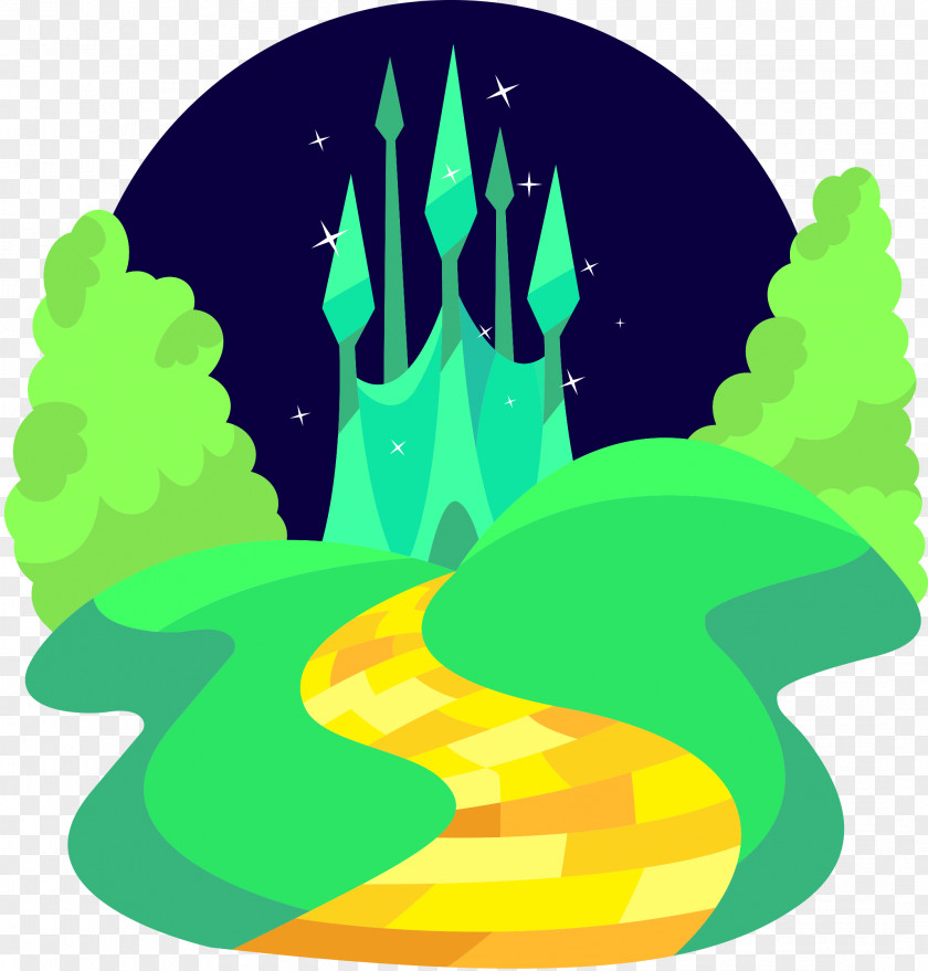 Fairy Castle The Wizard T-shirt Yellow Brick Road PNG