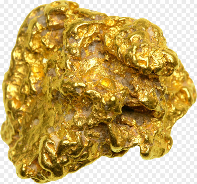 Gold Nugget Metal Mineral PNG