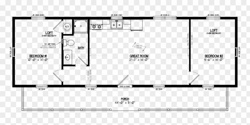 House Log Cabin Plan Floor PNG