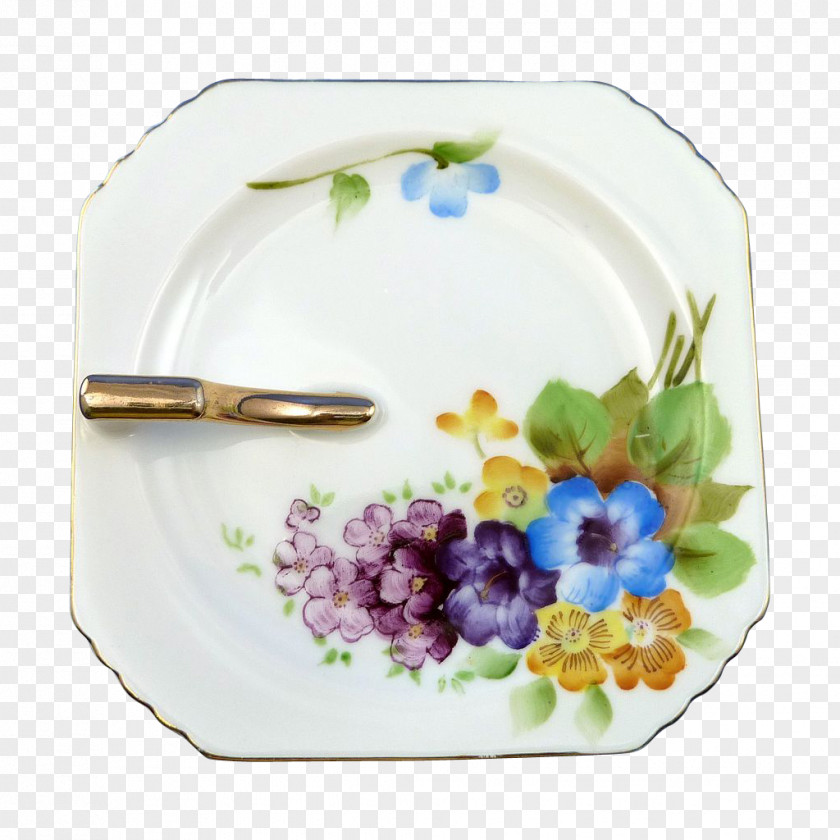 Plate Platter Porcelain Tableware Flower PNG