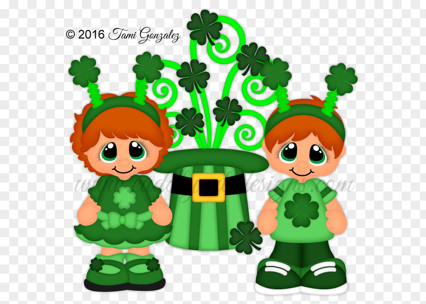 ST PATRICKS DAY Saint Patrick's Day Christmas Tree Clip Art PNG