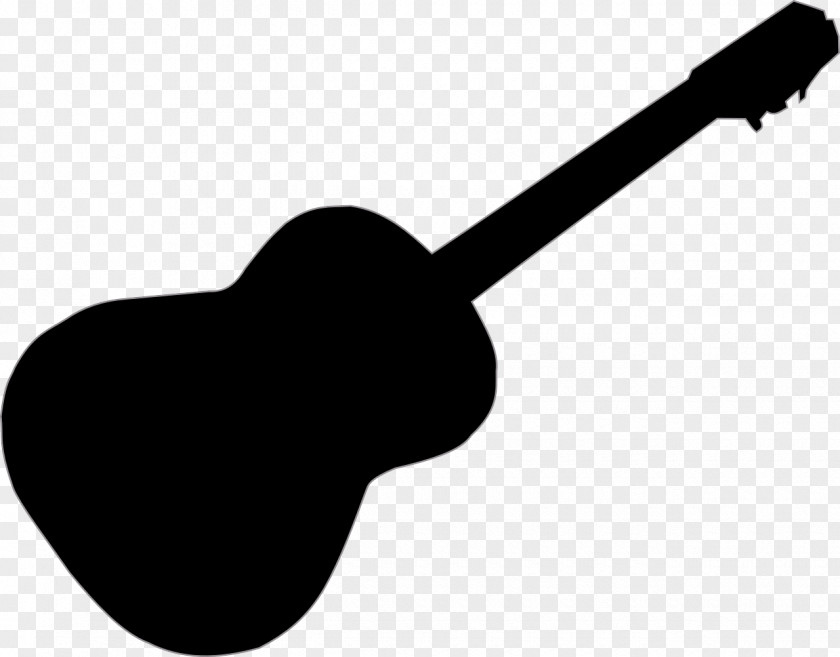 Acoustic Guitar Musician Silhouette PNG