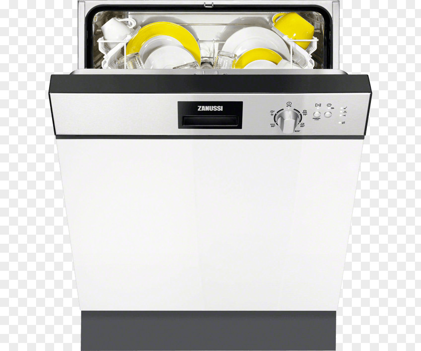 Refrigerator Zanussi Washing Machines Dishwasher Home Appliance Clothes Dryer PNG