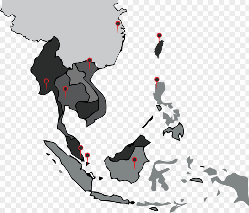 Map South Vietnam Vector PNG
