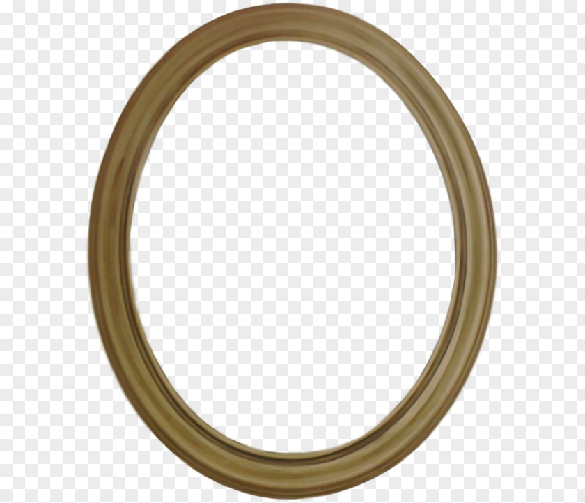 Oval High-Quality Brass Material Circle Pattern PNG