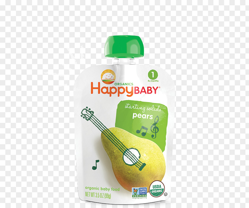 Pear Baby Food Organic Breakfast Cereal Happy Family Smoothie PNG