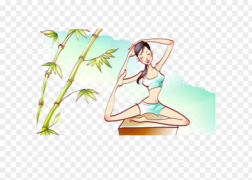 Sport Yoga Cartoon Beauty 7 Womens Sports PNG
