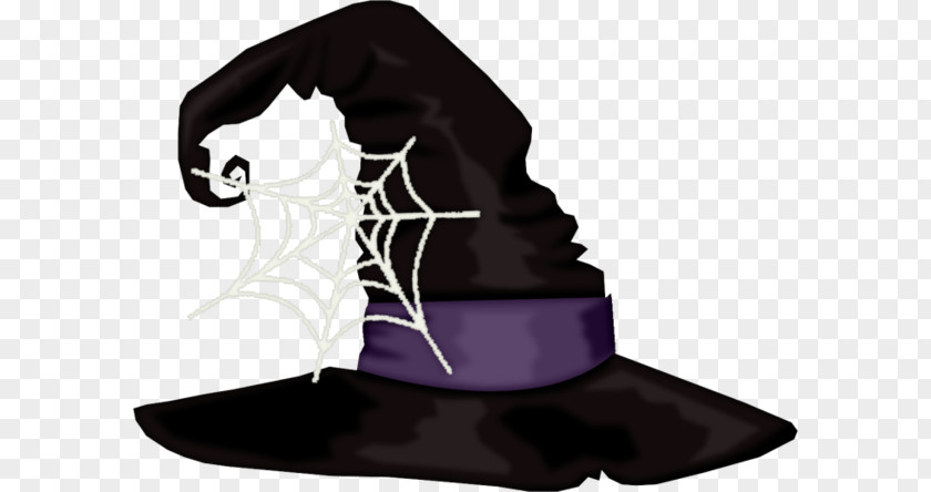 Black Pointed Hat Halloween Illustration PNG