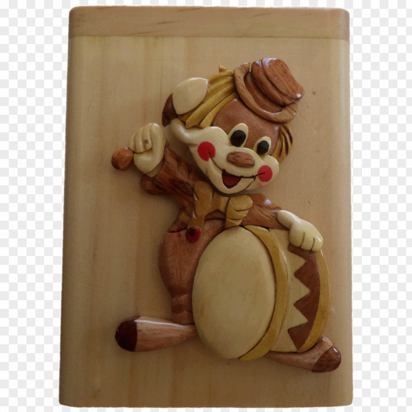 Clown Face Wood Tirelire Window Door Marquetry PNG