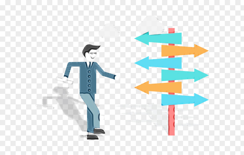 Diagram Standing Watercolor Cartoon PNG