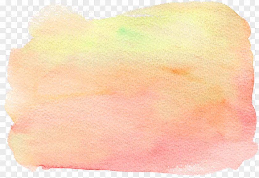 Pale Yellow Watercolor Effect Painting Ink Pen PNG