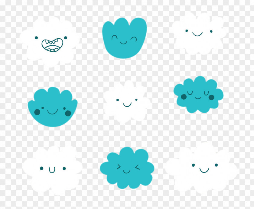 Smiling Clouds PNG clouds clipart PNG