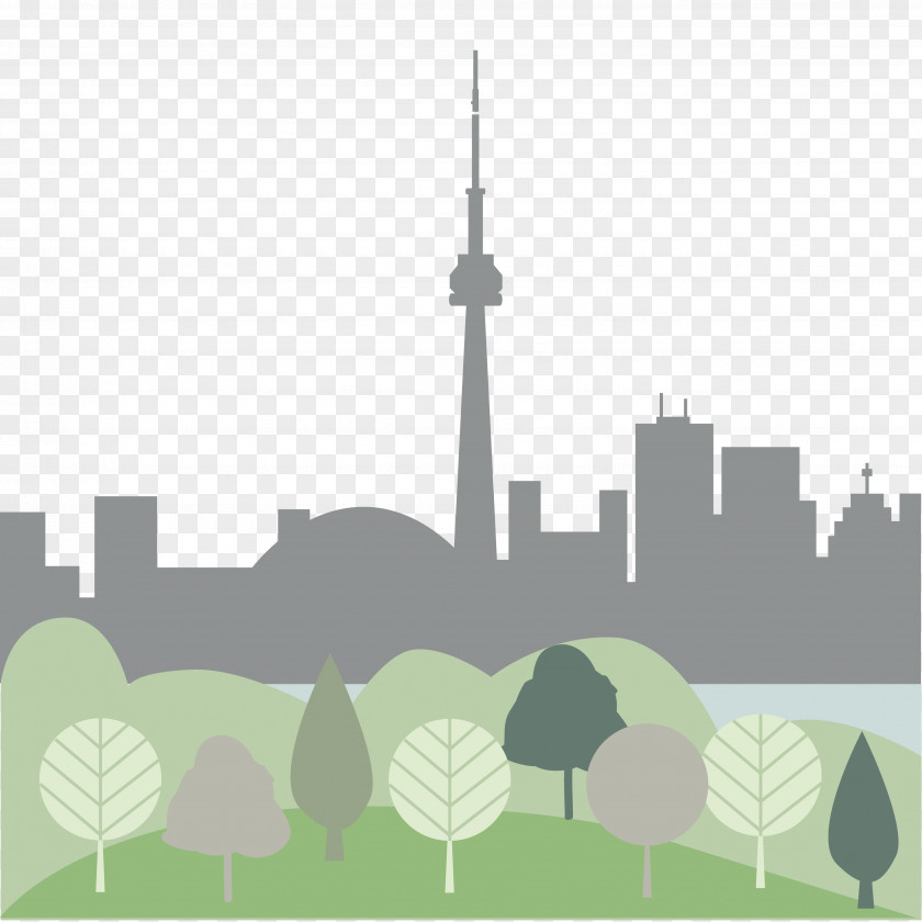 Toronto Skyline City PNG