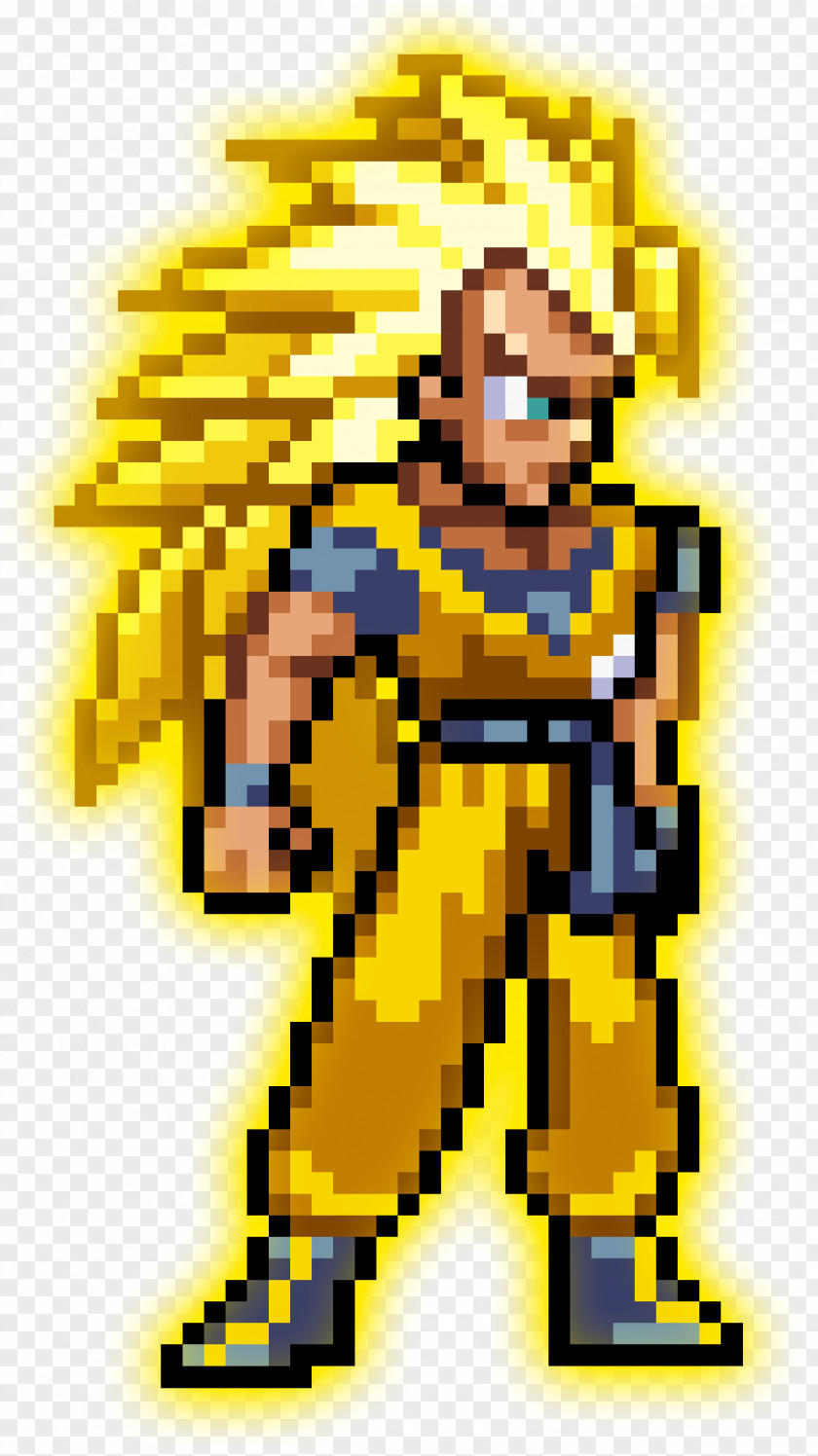 Goku Vegeta Super Saiyan Pixel Art PNG