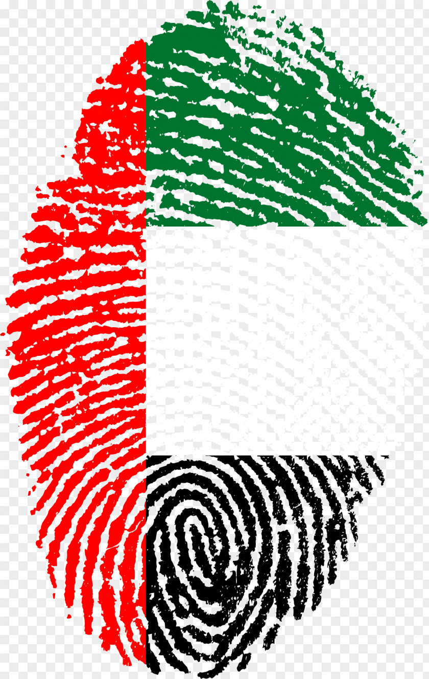 Finger Print Flag Of The United Arab Emirates Fingerprint PNG