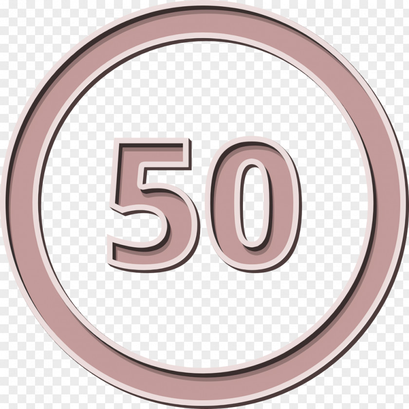 50 Speed Limit Sign Icon Number My Town Public Properties PNG