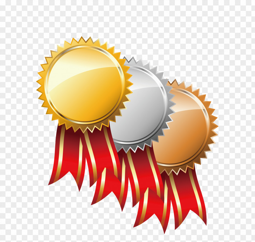 Cartoon Creative Gold Medal PNG