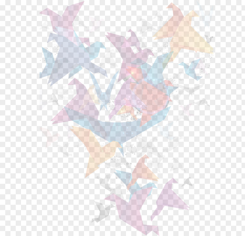 Color Paper Cranes Thousand Origami Orizuru PNG