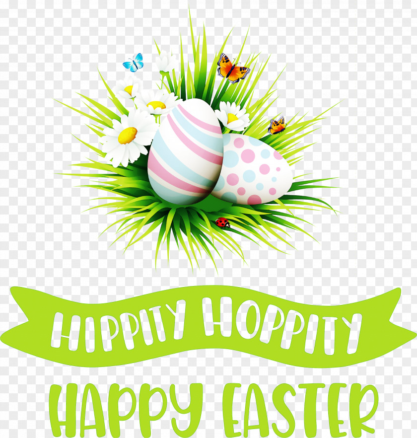 Hippity Hoppity Happy Easter PNG