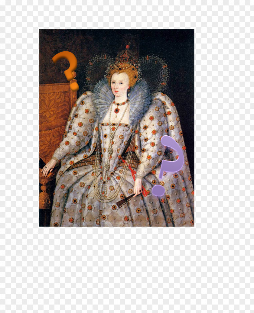 Painting Armada Portrait Spanish Portraiture Of Elizabeth I England Queen ('The Ditchley Portrait') PNG