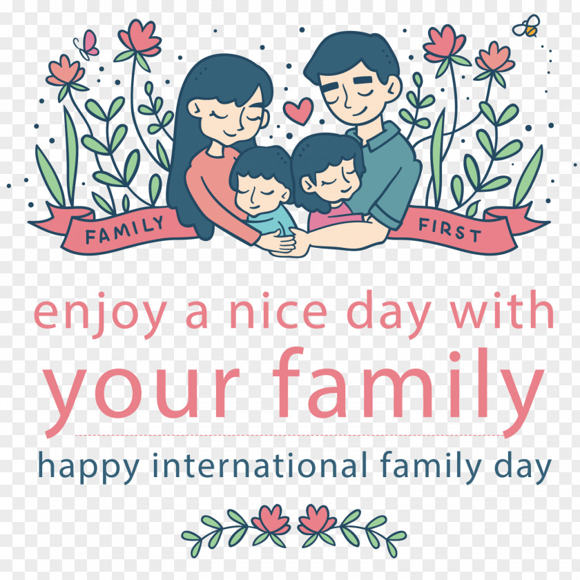 Vector Illustration Of Family Figures PNG