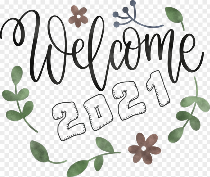 Welcome 2021 Year New PNG