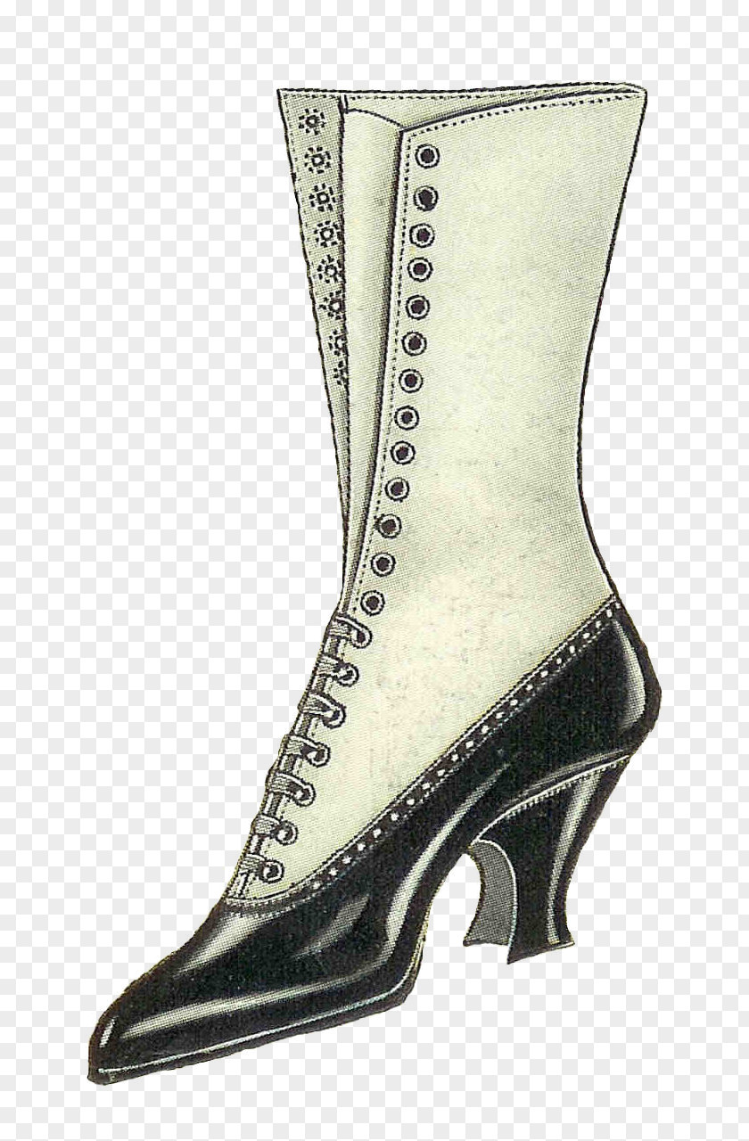 Retro Boots Shoe Boot Vintage Clothing Antique Clip Art PNG