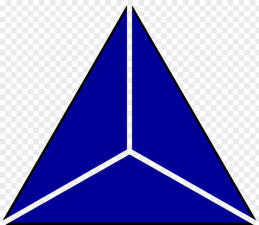 Triangle Blue Cone Shape Three-dimensional Space Clip Art PNG