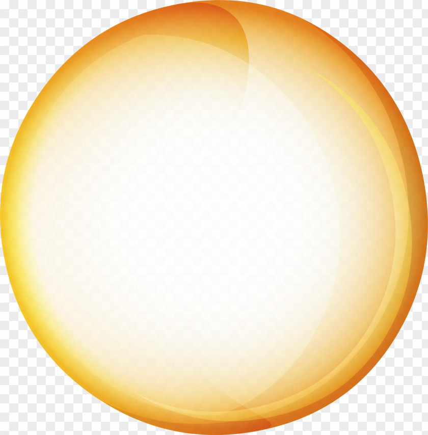 Yellow Circle Light Sphere Lighting PNG