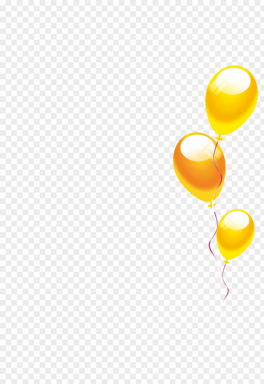 Gold Balloon Yellow Material PNG