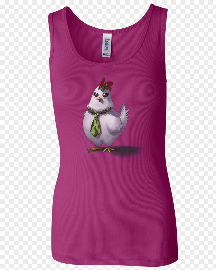 Hen T-shirt Top Woman Clothing Sleeveless Shirt PNG